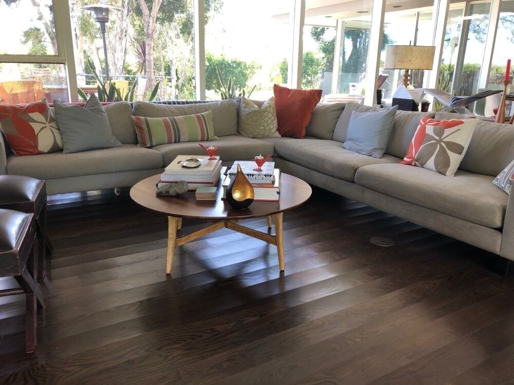 Wood floor in living room