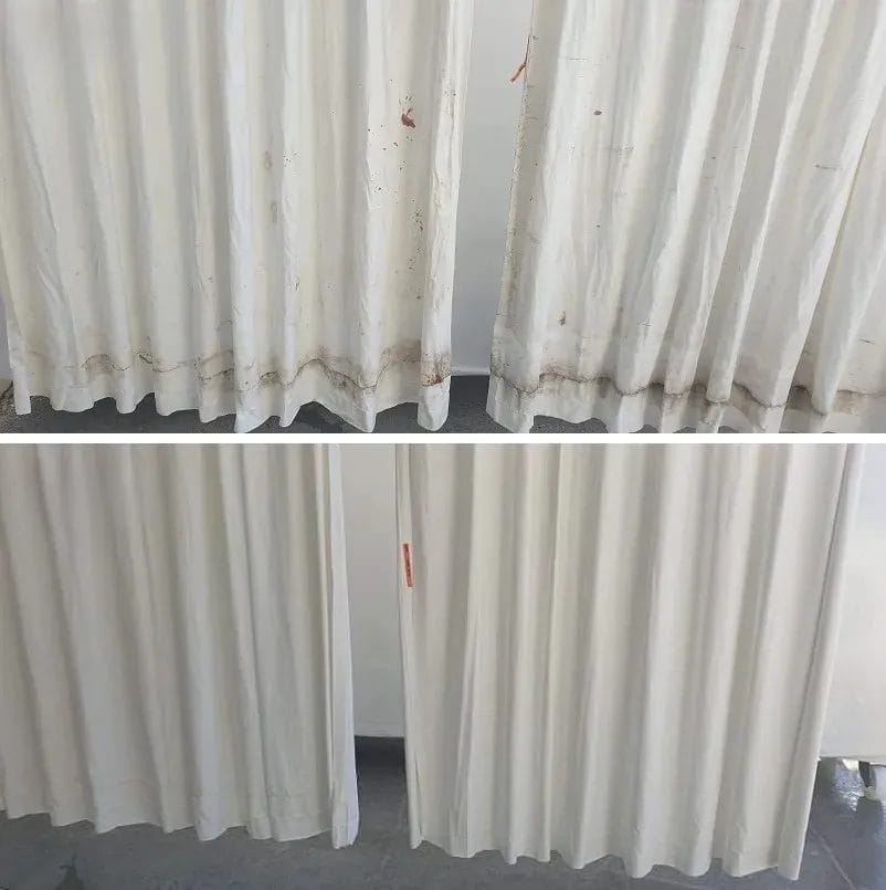 Drapery Cleaning Before-After